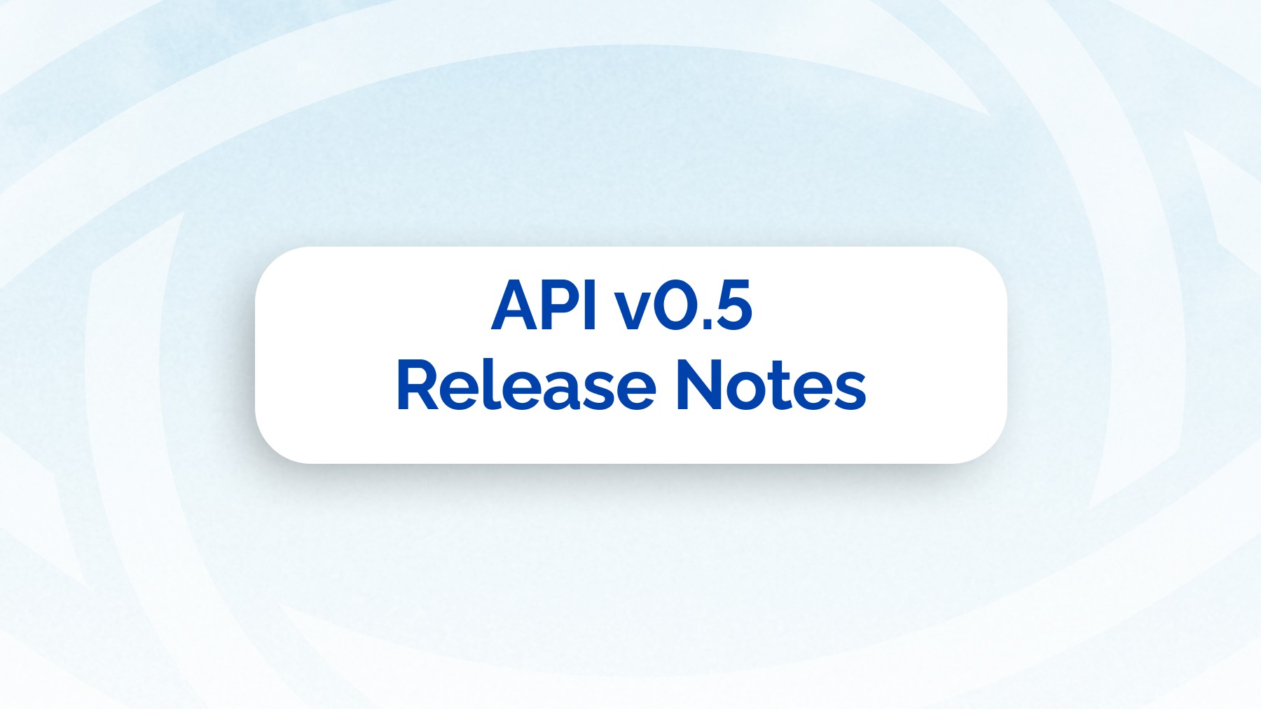 PlanetWatch API Release v0.5